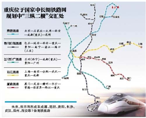 重慶七條高鐵納入國家中長期鐵路網規劃