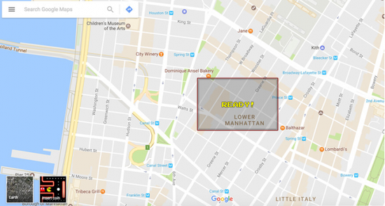 Google地圖在愚人節變成了吃豆人游戲