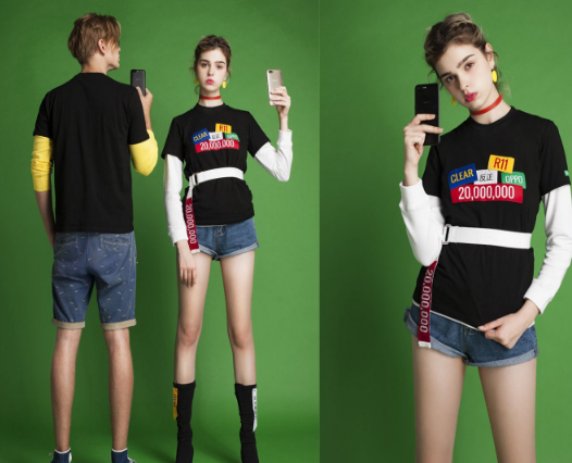 OPPO與王天墨聯名推出的T恤